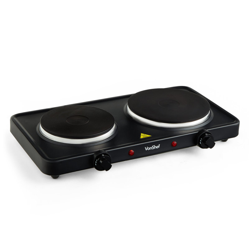VonShef 2500W Electric Double Hot Plate & Reviews Wayfair.co.uk